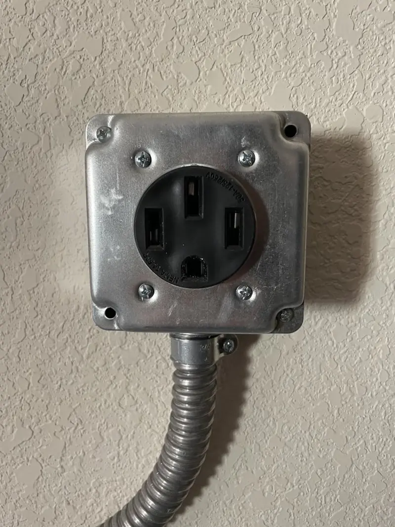 NEMA 14-50 outlet installed for Smart Home Electrical in Alexander City
